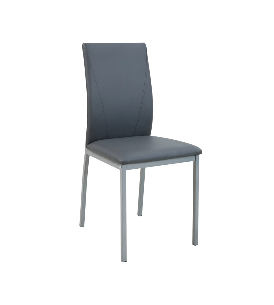 SET PRANZO BELLAHOME "MINORCA" GRIGIO CON TAVOLO ESTENSIBILE IN VETRO 4 SEDUTE